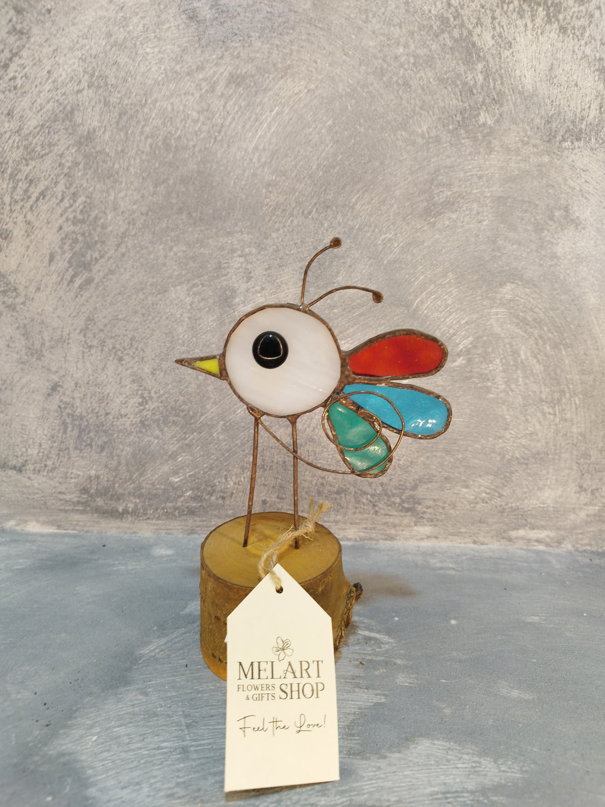 Decoratiune Sticla Tiffany-Bird
