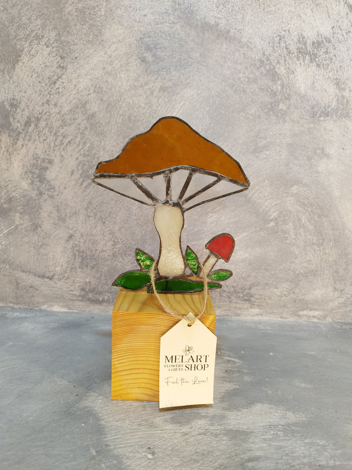 Decoratiune Sticla Tiffany-Mushroom