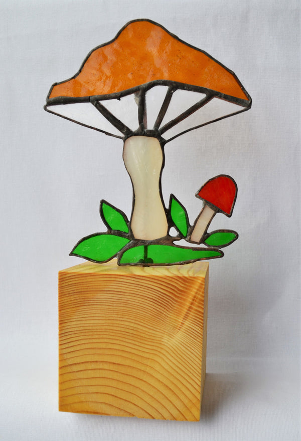 Decoratiune Sticla Tiffany-Mushroom